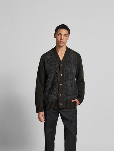 Closed Strickjacke mit Knopfleiste Hellgrau Melange 4