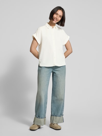 Jake*s Casual Regular fit overhemdblouse met knoopsluiting Offwhite - 1