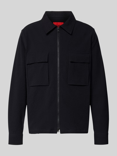 HUGO Regular Fit Overjacket aus Baumwoll-Mix Mondall 'ESELIO' Black 2