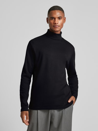 HECHTER PARIS Longsleeve mit Rollkragen Metallic Black 4