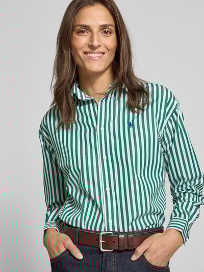 Polo Ralph Lauren Overhemdblouse met knoopsluiting Lichtgroen gemêleerd - 3
