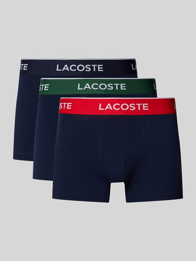 Lacoste Trunks mit elastischem Logo-Bund im 3er-Pack Blau 1