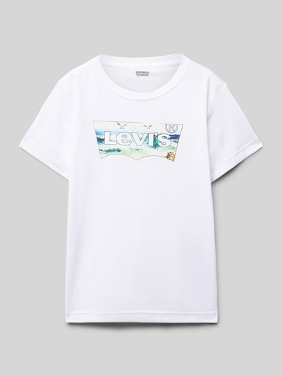 Levi’s® Kids T-Shirt mit Label-Print Weiss 1