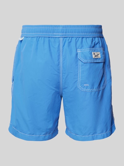 Hartford Badehose mit kontrastiven Ziernähten Modell 'Uni' Aqua 3