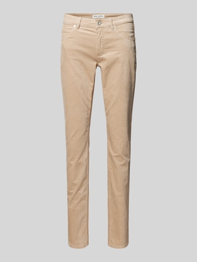 Marc O'Polo Slim Fit Samthose aus Baumwoll-Viskose-Mix Modell 'LULEA' Beige 2