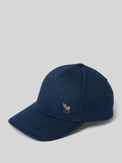 PAUL SMITH Cap mit Label-Detail Modell 'ZEBRA' Marine 1