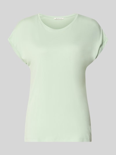 Produktfoto, Loose Fit T-Shirt aus Viskose-Mix von Tom Tailor Denim, Optik: Unifarben, Passform: Loose-Fit, Rundhals, Kurzarm, Damen T-Shirt