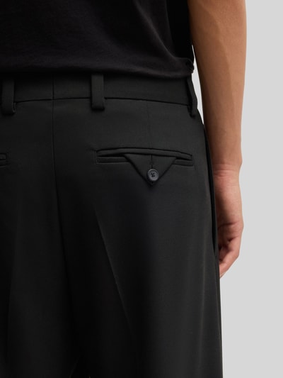 HUGO Regular Fit Anzughose mit Bügelfalten Modell 'FLIPS251X' Black 3