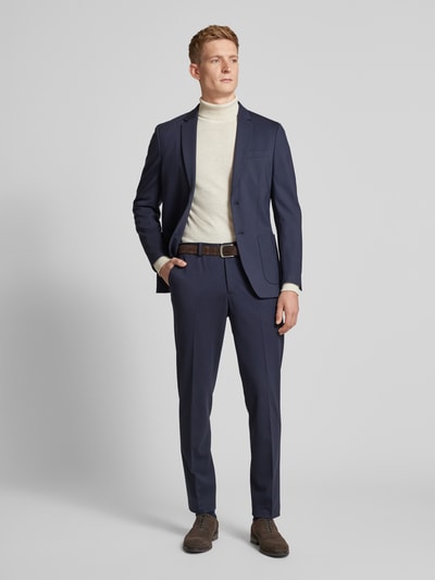 SELECTED HOMME Marynarka o kroju slim fit z kołnierzem z połami model ‘DELON’ Ciemnoniebieski 1