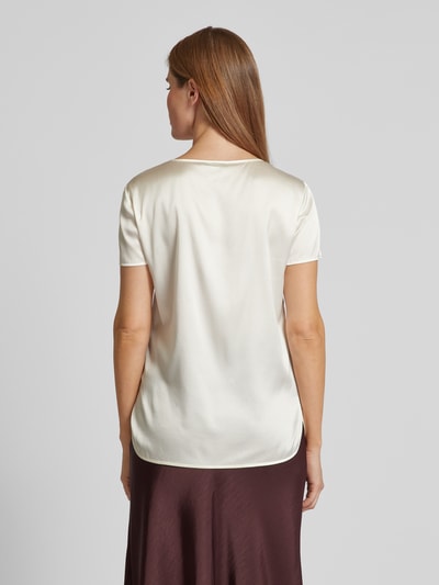 MaxMara Leisure Regular Fit Blusenshirt mit Rundhalsausschnitt Modell 'CORTONA' Offwhite 5