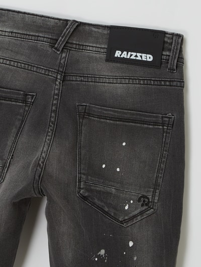 Raizzed Korte jeans met stretch, model 'Oregon' Donkergrijs - 3