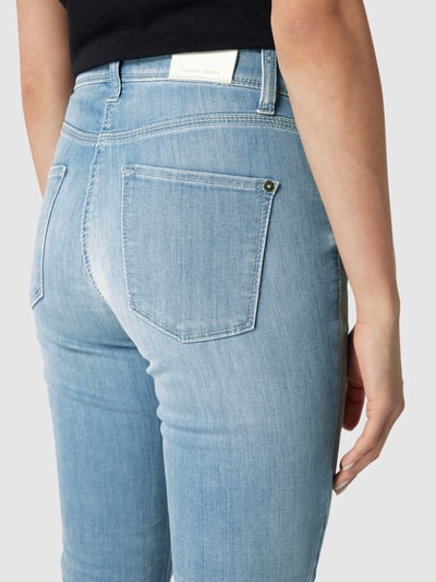 Cambio Jeans met labelpatch, model 'Piper' Blauw - 3