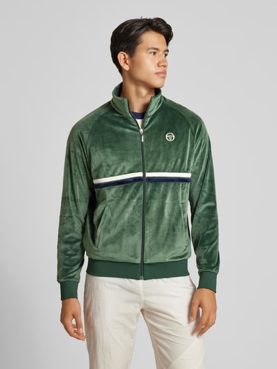 SERGIO TACCHINI Trainingsjacke mit Logo-Stitching Modell 'DALLAS' Oliv 4