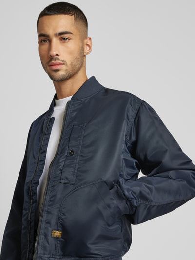 G-Star Raw Bomberjack met opgestikte zakken Marineblauw - 3