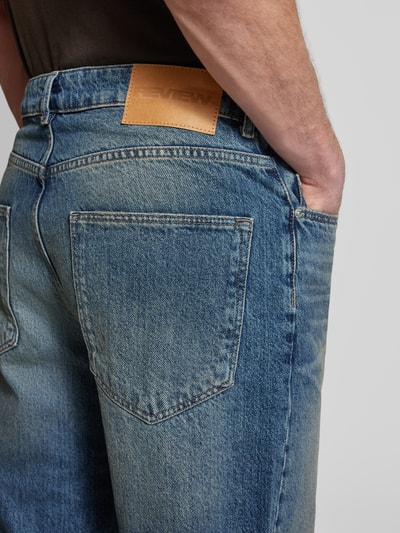 REVIEW Baggy Fit Jeans im 5-Pocket-Design Dunkelblau 3