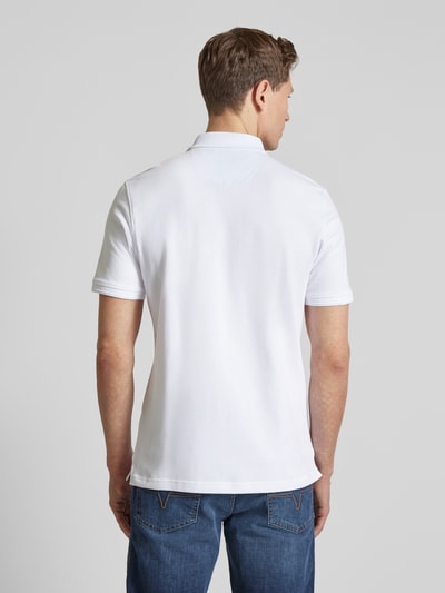 Brax Regular Fit Poloshirt mit Label-Print Modell 'Pete' Weiss 5