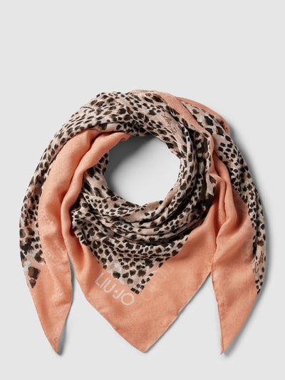 Liu Jo White Sjaal met all-over motief, model 'Foulard' Beige - 1