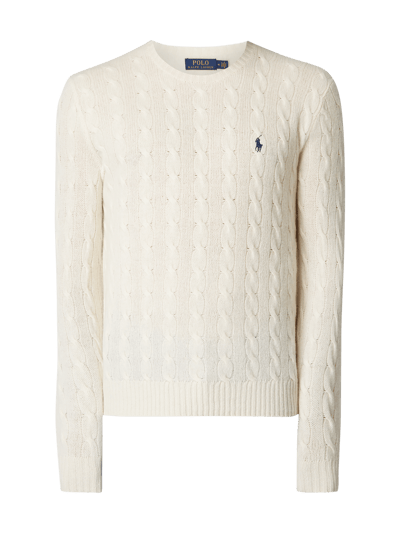 Polo Ralph Lauren Sweter z mieszanki wełny merino i kaszmiru Złamany biały 2