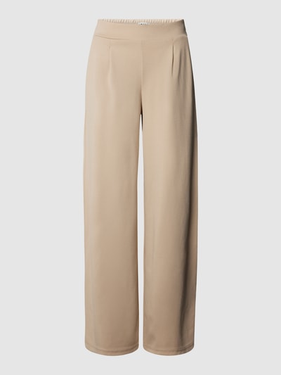 ICHI Stoffen broek met paspelzak aan de achterkant, model 'KATE' Beige - 2