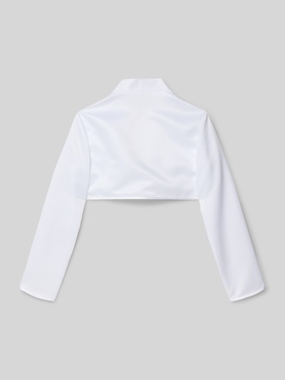 Weise Bolero mit Stehkragen Weiss 3