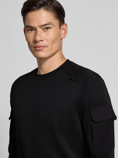 Antony Morato Regular fit sweatshirt met viscose, model 'In' Zwart - 3