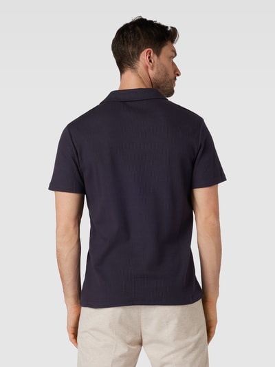 Strellson Poloshirt in unifarbenem Design Marine 5