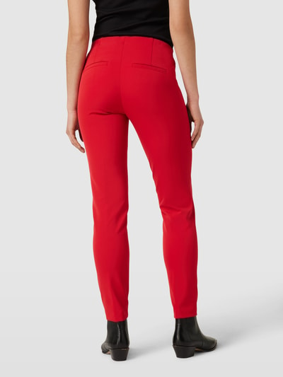 Cambio Verkorte broek met persplooien, model 'ROS' Rood - 5