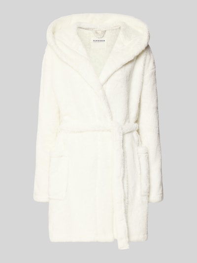 SCHIESSER Badjas met steekzakken Offwhite - 1