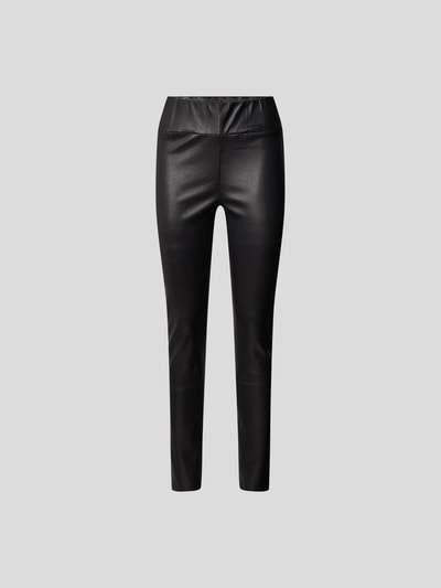 Arma High Waist Lederhose im Slim Fit Schwarz 2