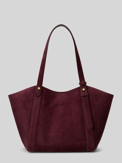 Lauren Ralph Lauren Henkeltasche aus echtem Schafsleder Modell 'TASHA' Bordeaux 5