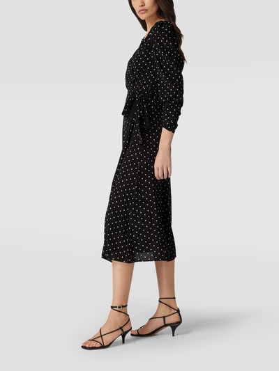 Mango Wickelkleid mit Polka Dots Black 4