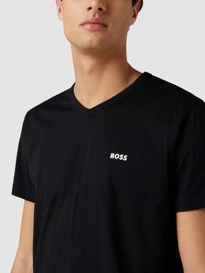 BOSS Green T-Shirt mit Logo-Print Modell 'Tee' Black 3