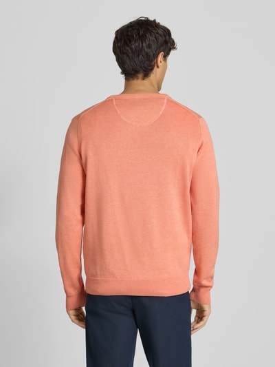 Fynch-Hatton Strickpullover mit Logo-Detail Apricot 5