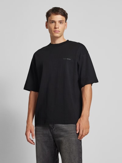 REVIEW Essentials oversized T-shirt  Zwart - 4