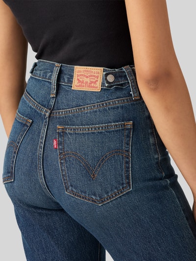 Levi's® tapered fit jeans van puur katoen in 5-pocketmodel Donkerblauw - 3