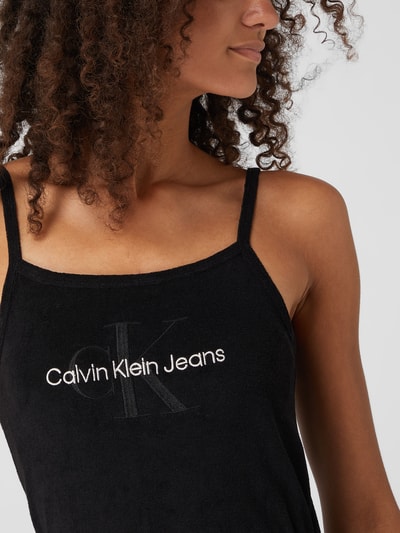 Calvin Klein Jeans Kleid mit Logo-Stickerei  Black 3