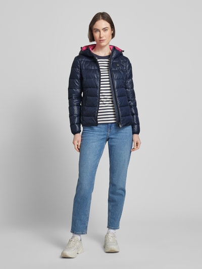 Blauer Usa Steppjacke mit Zweiwege-Reißverschluss Marine 1