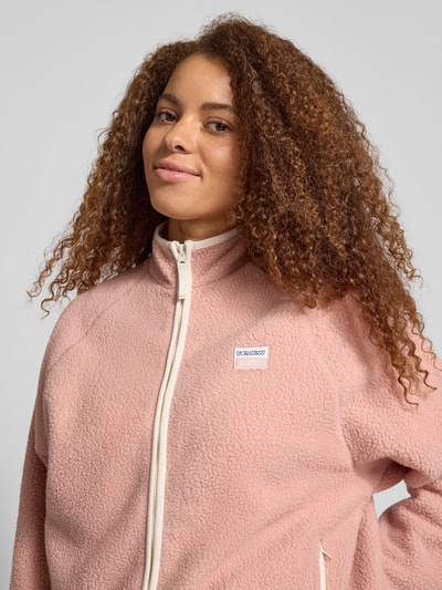 Review Sweatjacke mit Reißverschluss Altrosa 3