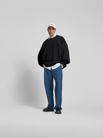 VETEMENTS Sweatshirt mit gerippten Abschlüssen Black 1