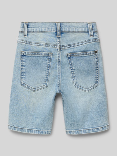 Produktfoto, Regular Fit Jeansshorts aus Baumwoll-Mix Modell 'PELLE' von s.Oliver RED LABEL, krój regular fit, denim, prosta nogawka, szlufki na pasek, wpuszczane kieszenie boczne, kieszenie z tyłu, zapięcie na haftkę i zakryty zamek błyskawiczny, mieszanka bawełny, dziecięce szorty jeansowe