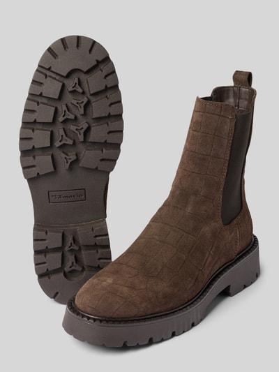Tamaris Chelsea Boots aus echtem Rindsleder Dunkelbraun 4
