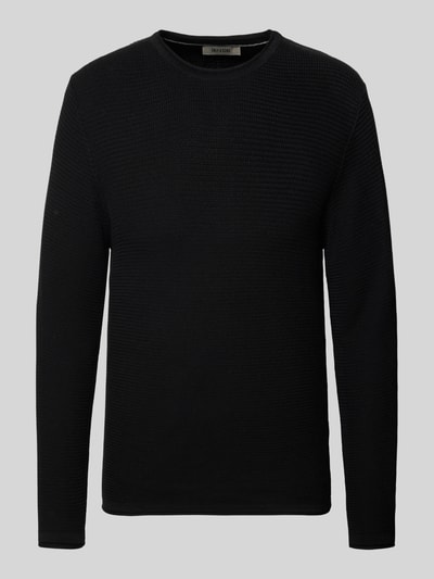 Only & Sons Regular fit gebreide pullover van puur katoen, model 'ERIC' Zwart - 2