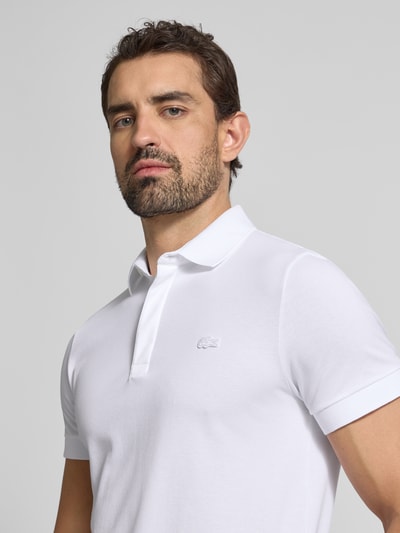 Lacoste Regular Fit Poloshirt aus Baumwoll-Mix Weiss 3