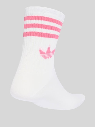 adidas Originals Skarpety z nadruk z logo Biały 3