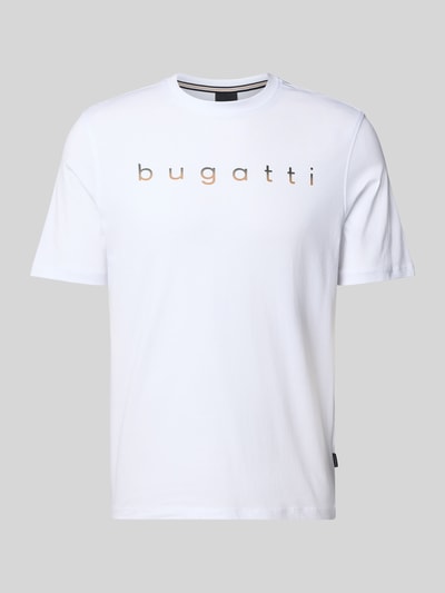 bugatti T-Shirt mit Rundhalsausschnitt Weiss 2