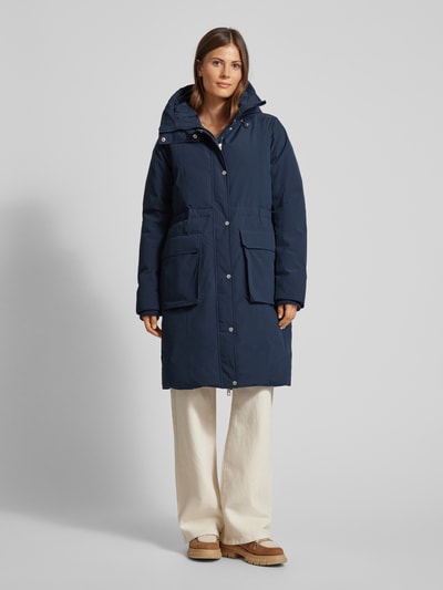 IQ Studio Parka met capuchon van echt donsmateriaal, model 'ENNEA' Marineblauw - 4