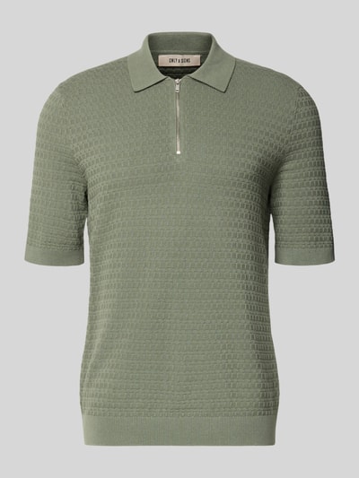 ONLY & SONS Regular Fit Poloshirt aus reiner Baumwolle Modell 'MENU' Mint 2