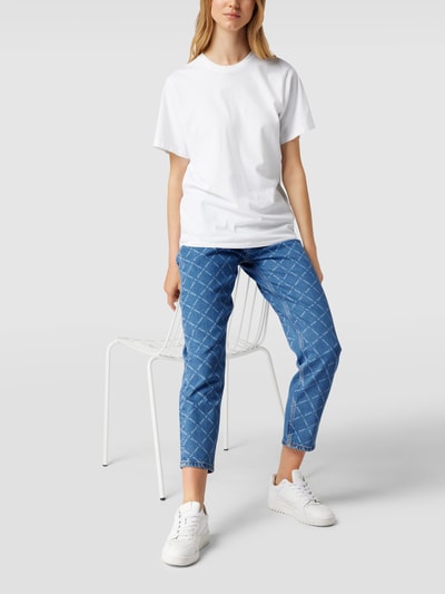 Tommy Jeans Mom Fit Jeans mit Allover-Logo Jeansblau 1