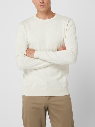 Tom Tailor Pullover aus Baumwolle Offwhite Melange 4