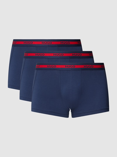 HUGO Nauwsluitende boxershort met logoband Donkerblauw - 2